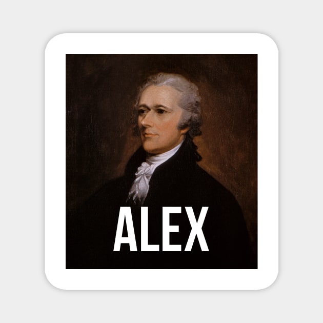 Alex - Alexander Hamilton Portrait Magnet by tziggles