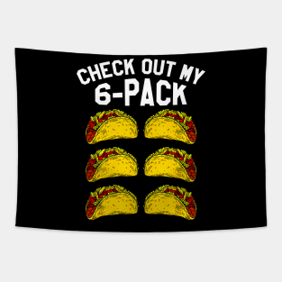 Mens Fitness Taco Funny Mexican Gym Tapestry