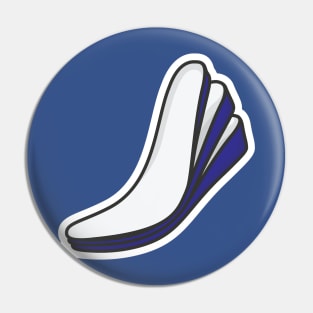 Three-Layered Shoes Arch Support Insoles Sticker vector illustration. Fashion object icon concept. Comfortable shoe arch support insole sticker design icon with shadow. Pin