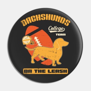 Dachshund American football funny college team Pin