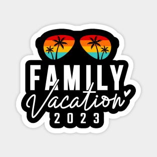 Family Vacation 2023 Beach Summer Matching for Men Women Kid Magnet
