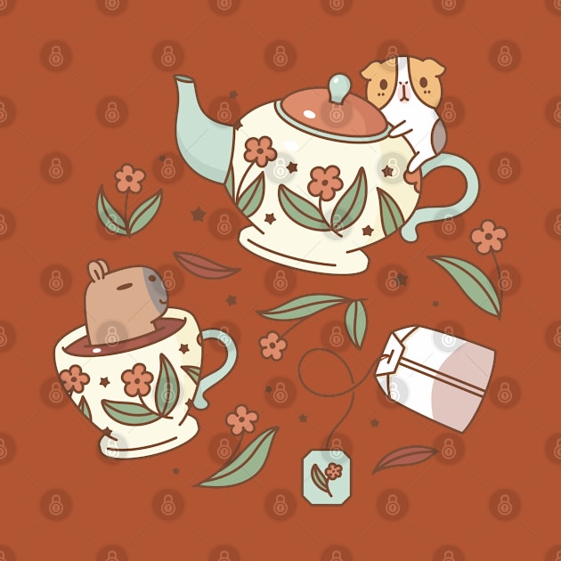 Bubu and Moonch, tea party by Noristudio