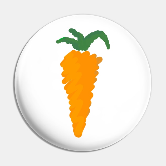 Carrots - Vegan, Veggies - D3 Designs Pin by D3Apparels