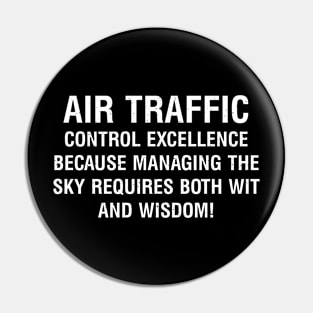 Air Traffic Control Excellence Pin