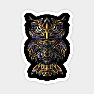 Owl mandala tribal art Magnet