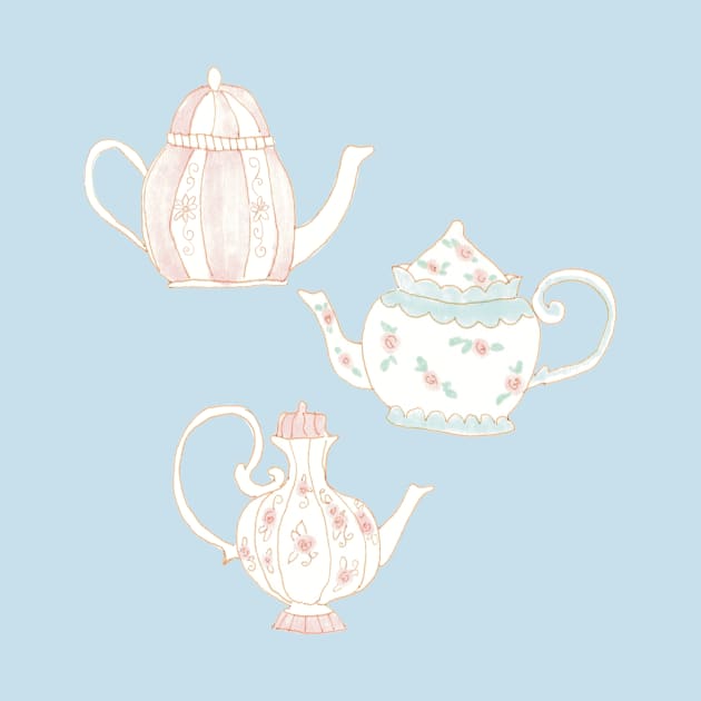 Vintage Teapots by Cati Daehnhardt