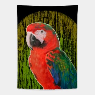 The digital painted parrot (2nd version) Tapestry