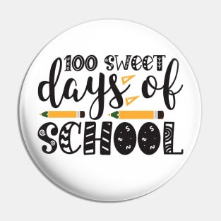 100 Sweet Days Of School Pin