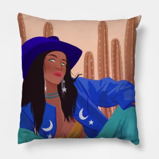 Cactus Cowgirl Pillow