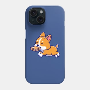 Cute Corgi Dog Bite Box Cartoon Phone Case