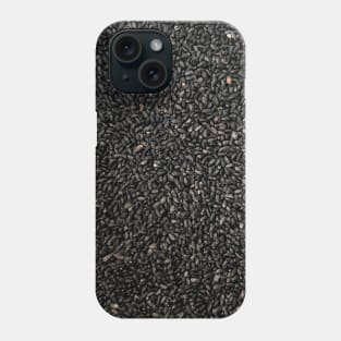 black sesame texture Phone Case