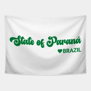 State of Paraná: Eu amo o Brasil - I love Brazil Tapestry