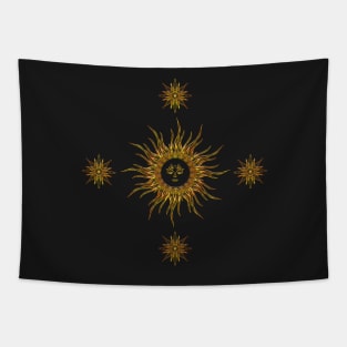 Sun and Stars design Tapestry