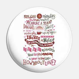 Rent Musical Quote Pin
