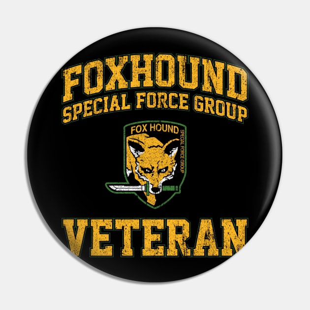 Foxhound Veteran Pin by huckblade