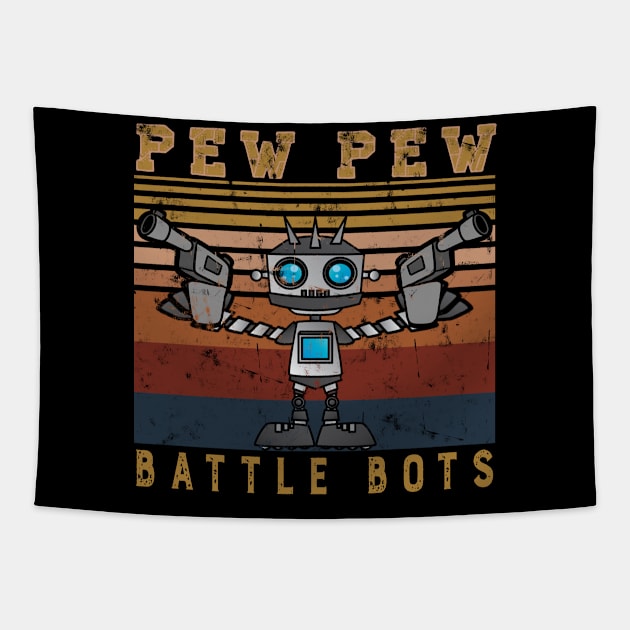 Battle Bots Battlebots robot war combat bots Tapestry by JayD World