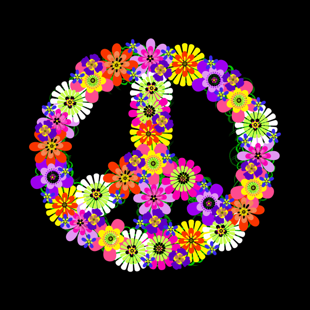 Peace Sign Floral by mistflower