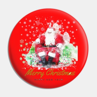 Merry Christmas and a Happy New Year Pin