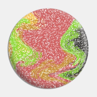 Abstract Color Pattern Pin