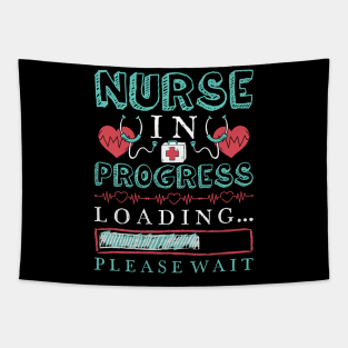 Nurse In Progress Nurse Gift Funny Nursing School Tapestry