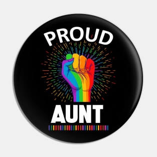 Proud Aunt Gay Lgbt Pin