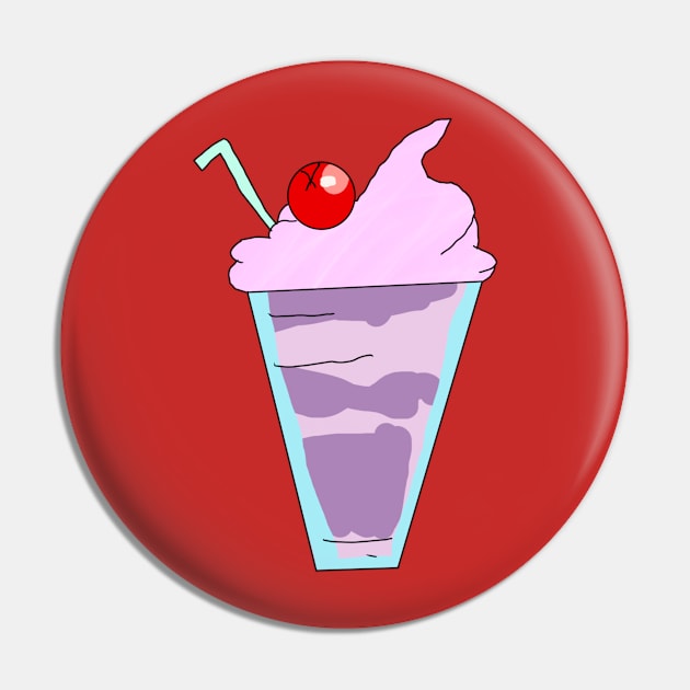 Pink Milkshake Pin by Usagicollection