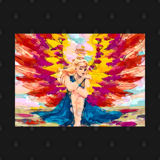 Watercolor Angel by AdiDsgn