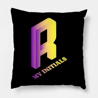 Letter R Letter Art Pillow