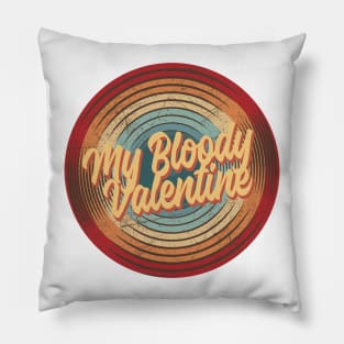 My Bloody Valentine Vintage Circle Pillow