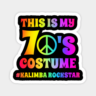 Groovy Kalimba Player This Is My 70s Costume Halloween Party Retro Vintage Magnet