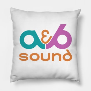 a&b sound logo Pillow