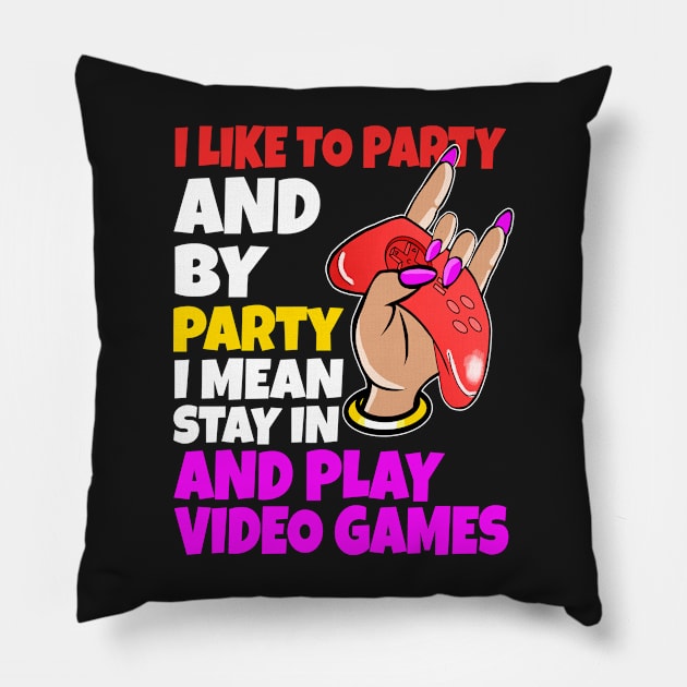 iliketoparty Pillow by Prairie Ridge Designs