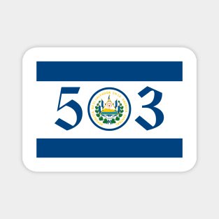 503 El Salvador flag Magnet