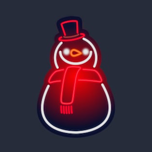 Neon Snowman T-Shirt