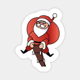 Skating santa Magnet