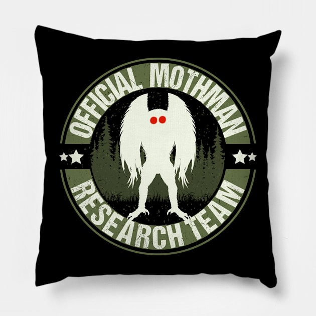 Mothman Research Team Pillow by Tesszero