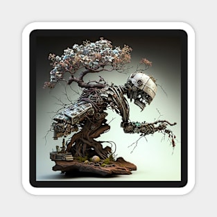 Intricate Bonsai Bots Magnet