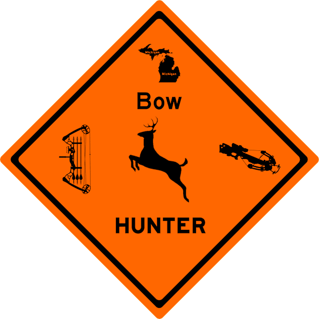 Michigan Bow Hunter Kids T-Shirt by Sunrise Sales & Design