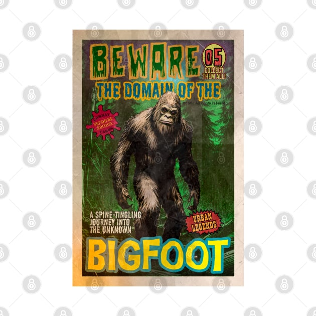 Bigfoot, retro horror by Silurostudio