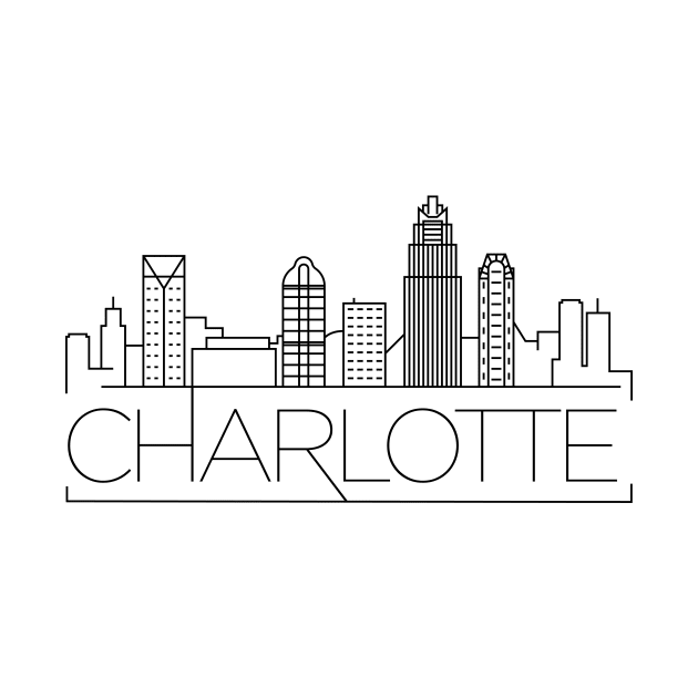 Charlotte Minimal Skyline by kursatunsal