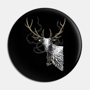 Feathered Stag Pin