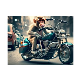 monkey driving a bike T-Shirt