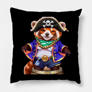 Pirates red panda Pillow