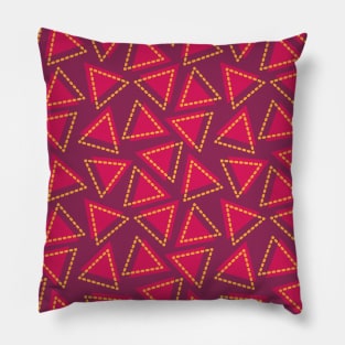 Triangle Shape Seamless Pattern 017#001 Pillow