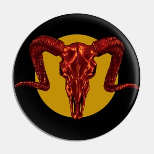 Ram Skull Vector art Pin