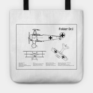 Fokker Dr.I Red Baron aka Manfred von Richthofen Dr.1 airplane - BD Tote