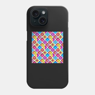 Colorful 3d Geometric Pattern, Crazy Design Phone Case