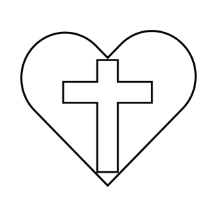 Cross within a Heart T-Shirt