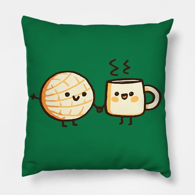 Conchita y Cafe Pillow by Walmazan