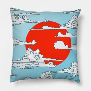 Japan rishing sun Pillow